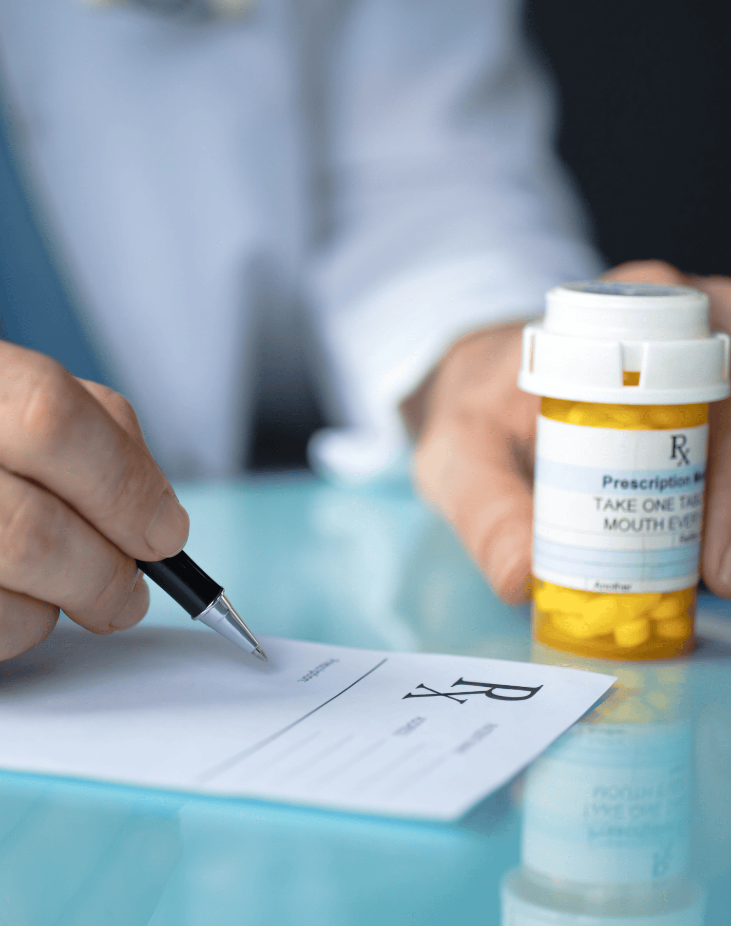 doctor prescribing medicine